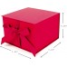 7" Gift Box with Fill (Solid Red)