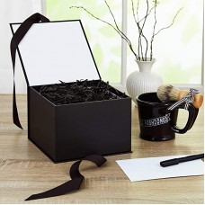 7" Large Black Gift Box with Lid