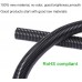 25ft – 3/8 inch Split Wire Loom Tubing Wire Conduit – Black 