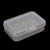 Clear Polypropylene Rectangle Mini Storage Containers Box with Hinged Lid,3.54 by 2.46 Inches Storage Containers for Business Card,Accessories,Crafts,Screws,Drills,Battery,Pack of 4 
