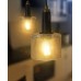 Industrial Pendant Light, Mini Glass Pendant Light for Kitchen, Bell Pendant Lighting in Black Finish with Seeded Glass, Adjustable Length, LMS-095 