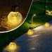 6 Pack Solar Hanging Jar Lights Outdoor Solar Christmas Lantern Cracked Glass Decorative Garden Tree Lights for Yard, Garden, Patio, Holiday Party Decorations, Warm White 