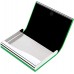 Business Card Case Leather & Stainless Steel Multi Card Case (Green)