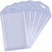 3 Pack Hard Plastic Vertical Silicone Soft Clear PVC Card Holder Name Tag Holder