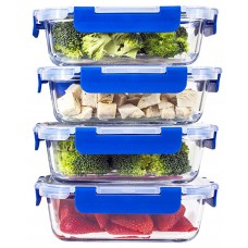 Glass Meal Prep Containers with Locking Lids