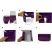 10 Pack 8 X 8 X 4 inches Kraft Boxes Cardboard Gift Box (Purple)