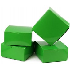10 Pack 8 X 8 X 4 inches Kraft Boxes Cardboard Gift Box (Green)