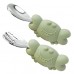 Toddler Spoon and Fork Set (Green)