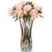 Flower Vase Large Size Phoenix Tail Shape Thickened Crystal Glass