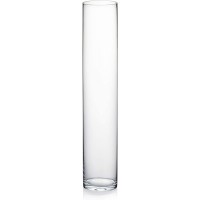 Tall Cylinder Glass Vase