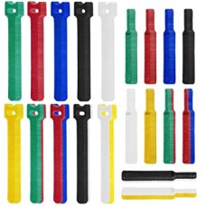 Cable Ties Reusable Fastening Tapes, 120 Pcs ( 60 pcs 8” and 60 pcs 4”) Nylon Cord Ties, Assorted Colors