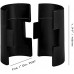  Shelf Clips Plastic Shelving Split Sleeves, Black 16 Pairs(32 Packs)