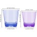 6 Oz Square Unbreakable Drinking Glasses for Kids Water Tumblers 6 Pack