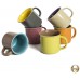 20 Oz. Jumbo Ceramic Coffee Tea Beverage Drink Mugs with Handles, Set of 6