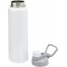 Stainless Steel Insulated Water Bottle with Spout Lid – 30-Ounce, White