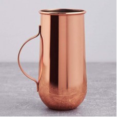 Set of 2 Copper Mugs with Handle